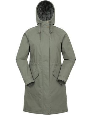 Mountain Warehouse Ladies Polperro Lightweight Padded Waterproof Jacket - Grey