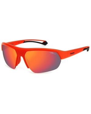 Polaroid Sport Sunglasses Polarized Lenses - Red