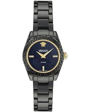 Versace Dv One Diamond Watch Ve9F00325 Ceramic - Blue