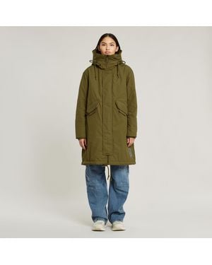 G-Star Hooded Fishtail Parka - Green
