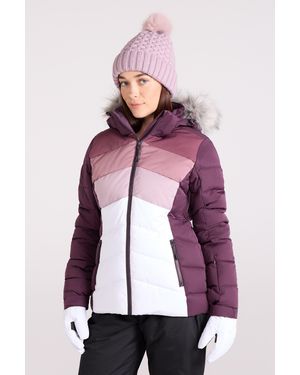 Mountain Warehouse 'Cascade' Padded Ski Jacket Water Resistant Breathable Coat - Purple