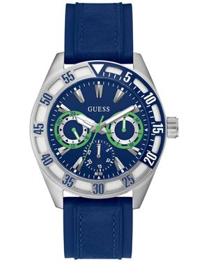 Guess Letterman Watch Gw0903G1 Silicone - Blue