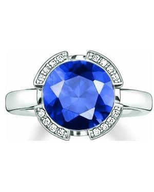 Thomas Sabo Tr2038-050-32-52 Ladies Ring Sterling - Blue