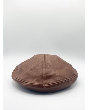 SVNX Pu Flat Cap - Brown