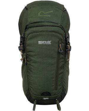 Regatta Highton V2 35L Backpack (Dark/Four Leaf Clover) Material_Synthetic - Green