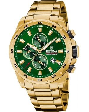Festina F20541-3 Timeless Chronograph Watch - Green