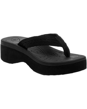 Rocket Dog Ladies Tizzy Webbing Flip Flops - Black