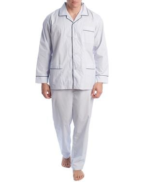 Kisses&Love Long-Sleeved Poplin Pyjamas Kl30233 - Blue