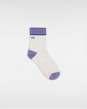Vans Waffle Half Crew Socks - White