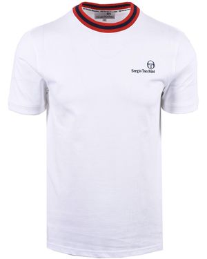 Sergio Tacchini Rainer Fc T-Shirt/Maritime/Adreneline Cotton - White