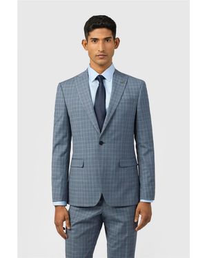 Ted Baker Single Breasted One Button Slim Fit Suit Jacket - Blue