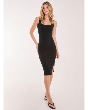 Pink Vanilla Bandage Midi Dress - Natural
