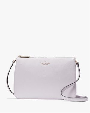 Kate Spade Leila Triple Gusset Crossbody - Grey
