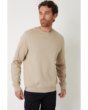 Threadbare Crew Neck Sweatshirt - Natural