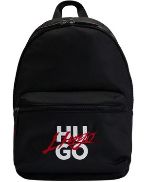 HUGO 2.0 Handgeschreven Rugzak (zwart/rood/wit)