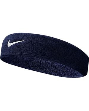Nike Swoosh Hoofdband (Marine Wit) - Blauw