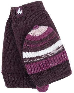 Heat Holders Bronte Style Cute Converter Gloves - Purple