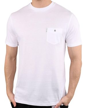 Ben Sherman T Shirt Plain Crew Neck Short Sleeve Casual Summer Cotton Tee - White
