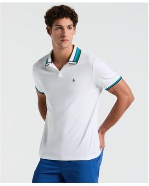 Original Penguin Poloshirt Interlock In Wit