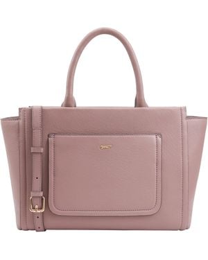 Paul Costelloe Shinano Leather Multi Way Bag - Purple