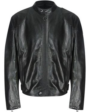 Belstaff Supreme Motorcycle Leather Jacket - Black
