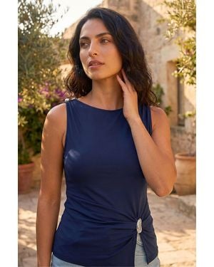 D.u.s.k Hardware Trim Tank Top - Blue