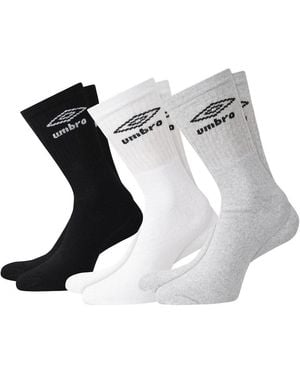 Umbro Crew Socks (Pack Of 3) - Black