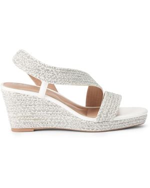 Carvela Kurt Geiger Gala Wedge Jewel 70 Heels - White