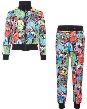Philipp Plein Trainingspak: Top & Broek - Blauw