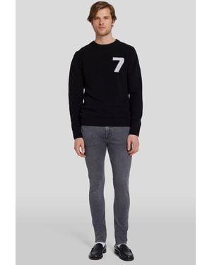 7 For All Mankind Jeans Paxtyn Skinny Fit - Black