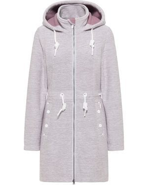 Icebound Yuka Serie Gebreide Fleece Jas Dames Licht Lavendel Melange - Grijs