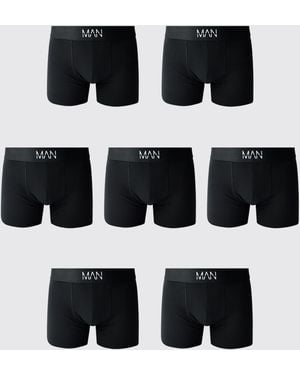 BoohooMAN 7 Pack Boxers Cotton - Black