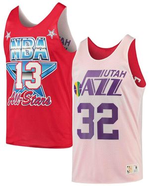 Mitchell & Ness Reversible Utah Jazz Karl Malone Vest - Red