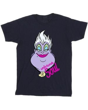 Disney Villains Ursula Unfortunate Soul T-Shirt Cotton - Blue