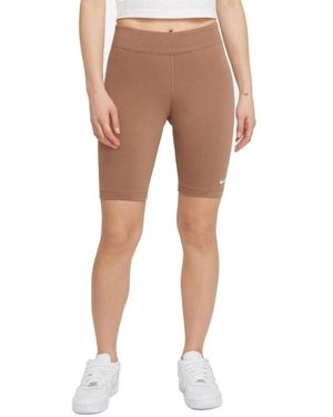 Nike Essential Bike Shorts Leggings Cotton - Natural