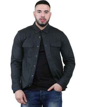 Autograph Wool Blend Overshirt - Blue