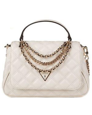 Guess Top Handle Tas Bone - Wit