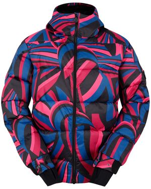Dare 2b Ladies Showcase Patterned Baffled Ski Jacket (Hot) - Blue