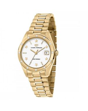 Chiara Ferragni Ladies Watch Quartz Stainless Steel - Metallic