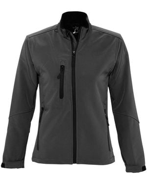 Sol's Ladies Roxy Soft Shell Jacket (Breathable, Windproof And Water Resistant) - Black