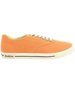 Seavees Hermosa Surfwash Plimsolls Canvas - Orange