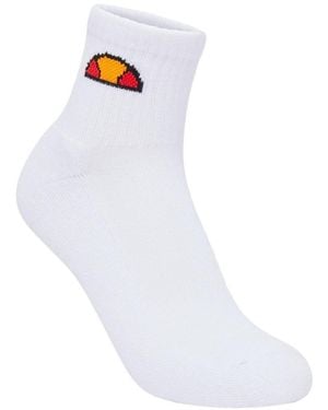 Ellesse Tallo Ankle Socks (Pack Of 3) Cotton - White
