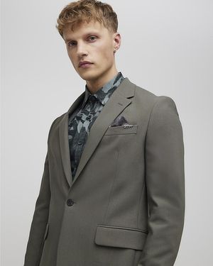 River Island Suit Jacket Skinny Fit - Grey
