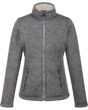 Regatta Ladies Razia Ii Full Zip Fleece Jacket (Storm/Light Vanilla) - Grey