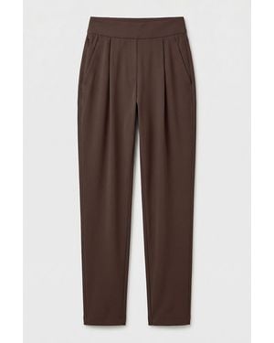 TOMMY LIFE Straight-Leg Trousers - Brown