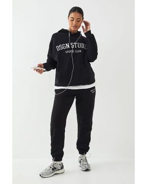 DSGN Studio Applique Oversized Jogger - Black