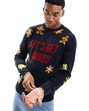 Only & Sons Christmas Jumper - Blue