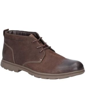 Hush Puppies Tyson Chukka Nubuck Leather Boot - Brown