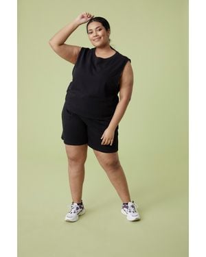 Mountain Warehouse 'Lunar' Oversized Vest Casual Lightweight Stretchy Ladies Loose Fit Top Cotton - Green