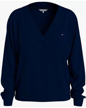 Tommy Hilfiger Ls Top Desert Sky - Blue